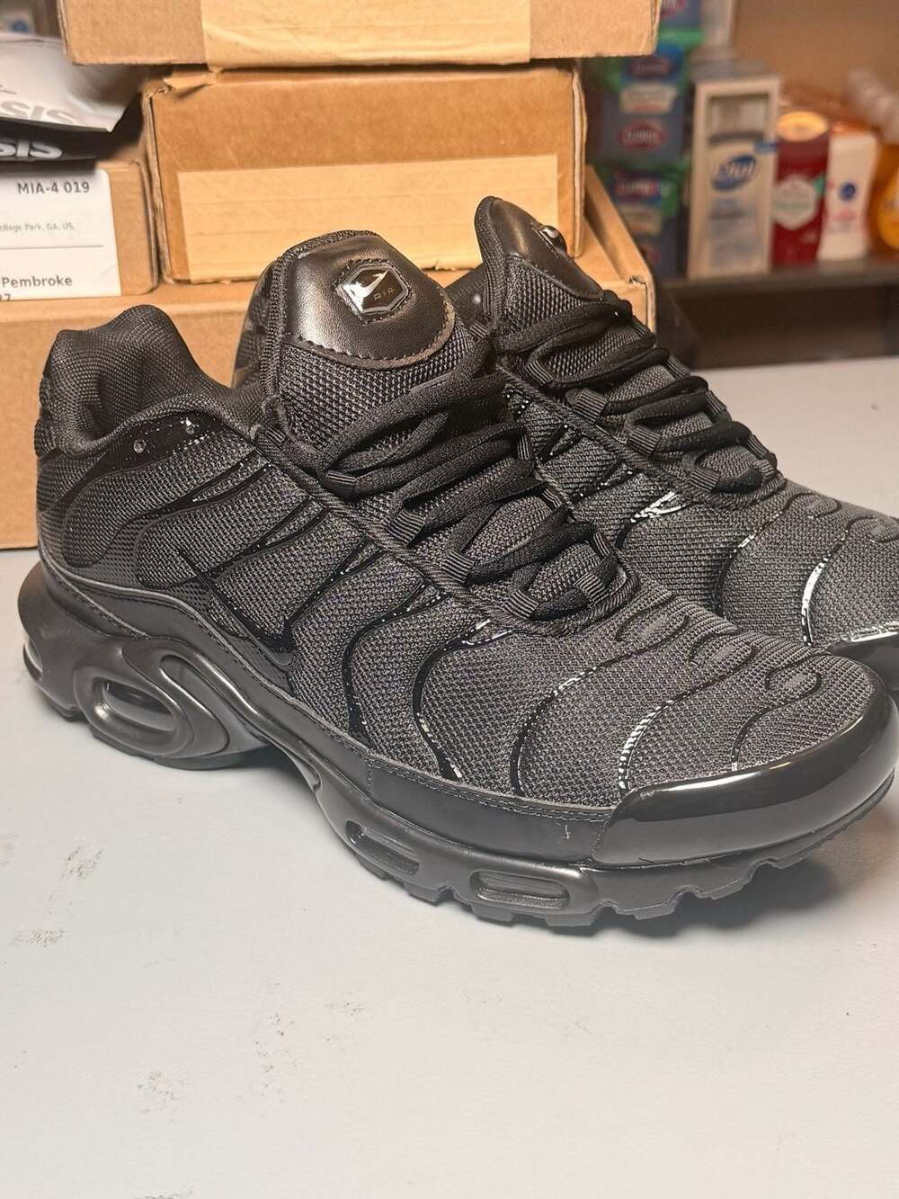 Nike Air Max Plus TN Triple Black Size 11 (verified)